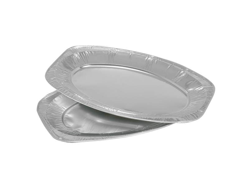 Serveringsfad, Abena, 43,5X29x2,3Cm, Sølv, Aluminium
