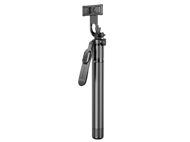 Selfie-Stick Awei Awei Selfie Stick X56 Sort/Sort Aluminium/Aluminiumlegering