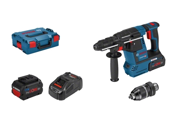 Bosch Borehammer Gbh 18V-26 F 2x5,5a Pc L-boxx - 061191000F