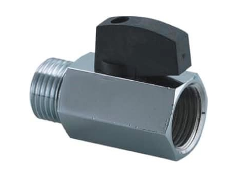 GUSTAVSBERG Securex förkromad kulventil 1/2 muff/nippel med handtag & backventil | VVS Artiklar - Uppvärmning - Tillbehör | GameStuff