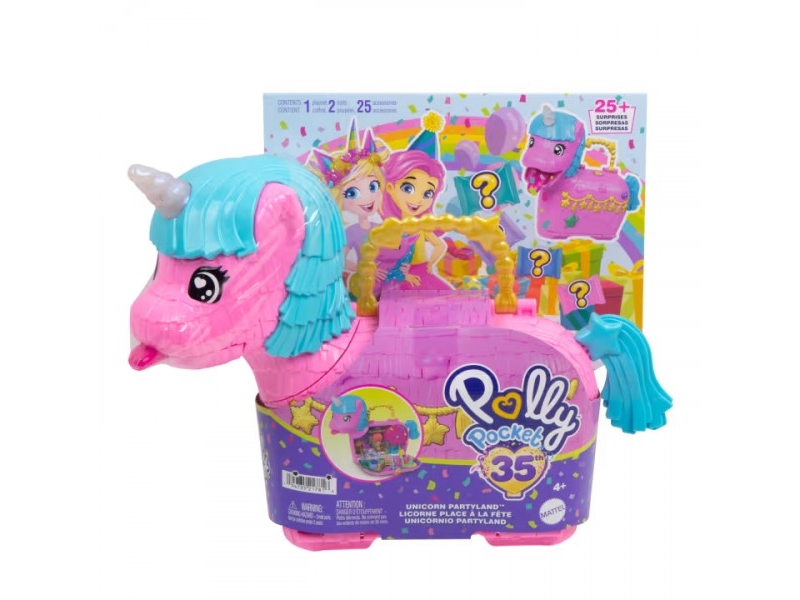 Mattel Polly Pocket Överraskning Enhörning Hyd96