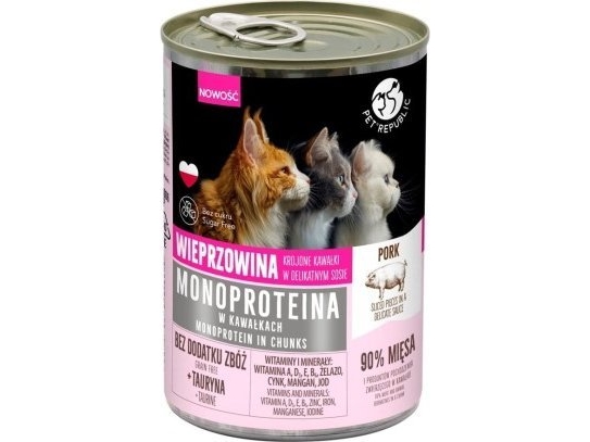 Pet Republic Petrepublic Monoproteina Dla Kota Wieprz. Sos 400 G