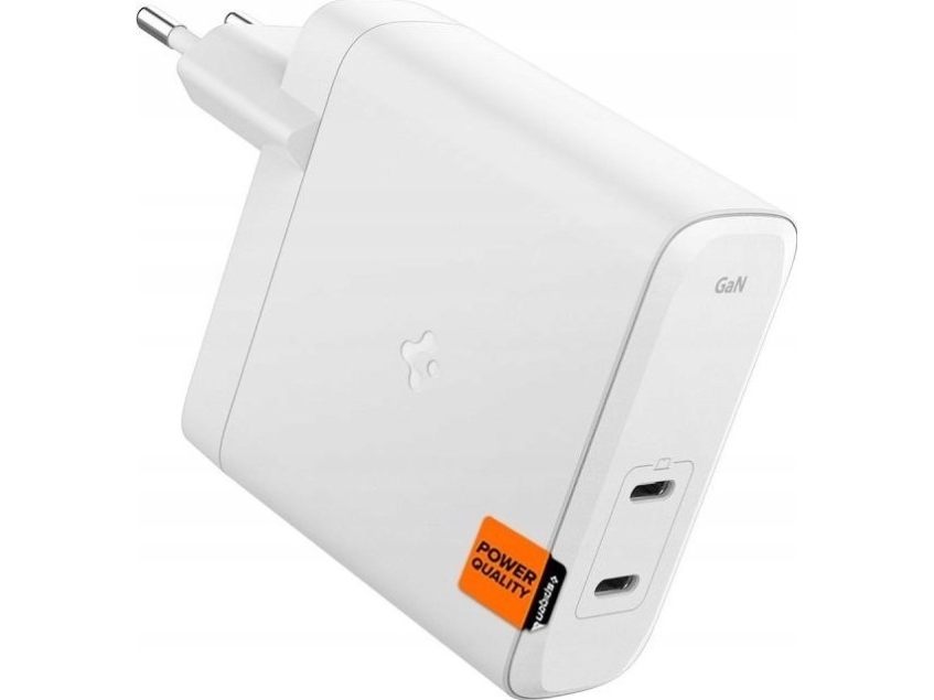 Spigen Arcstation Pro Gan-1402 Netzladegerät, 2X Usb-C, 140W Weiß