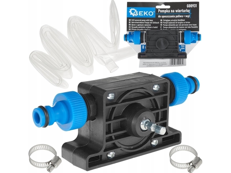 Geko Pump på borr för dränering av bränsle + 3m slang (50) | Trädgården - Bevattning av trädgårdar - Pumpar & Vattenverk | GameStuff