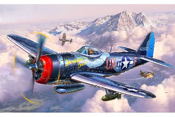 Revell P-47 M Thunderbolt, Starrflügelflugzeug-Modell, Montagesatz, 1:72, P-47 M Thunderbolt, Kunststoff, Second World War