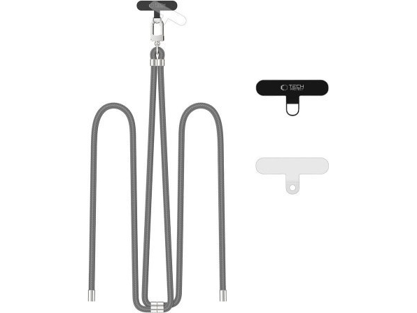 Tech-Protect TECH-PROTECT C7S rope crossbody-rem crayon grey/silver | Utomhus - Väskor & Resväskor - Övriga | GameStuff