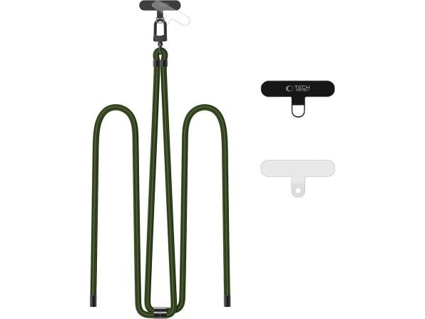Tech-Protect Tech-Protect C7s Rope Crossbody Strap Hunter Green/Black