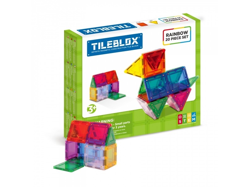 Tileblox Rainbow 20 pcs set