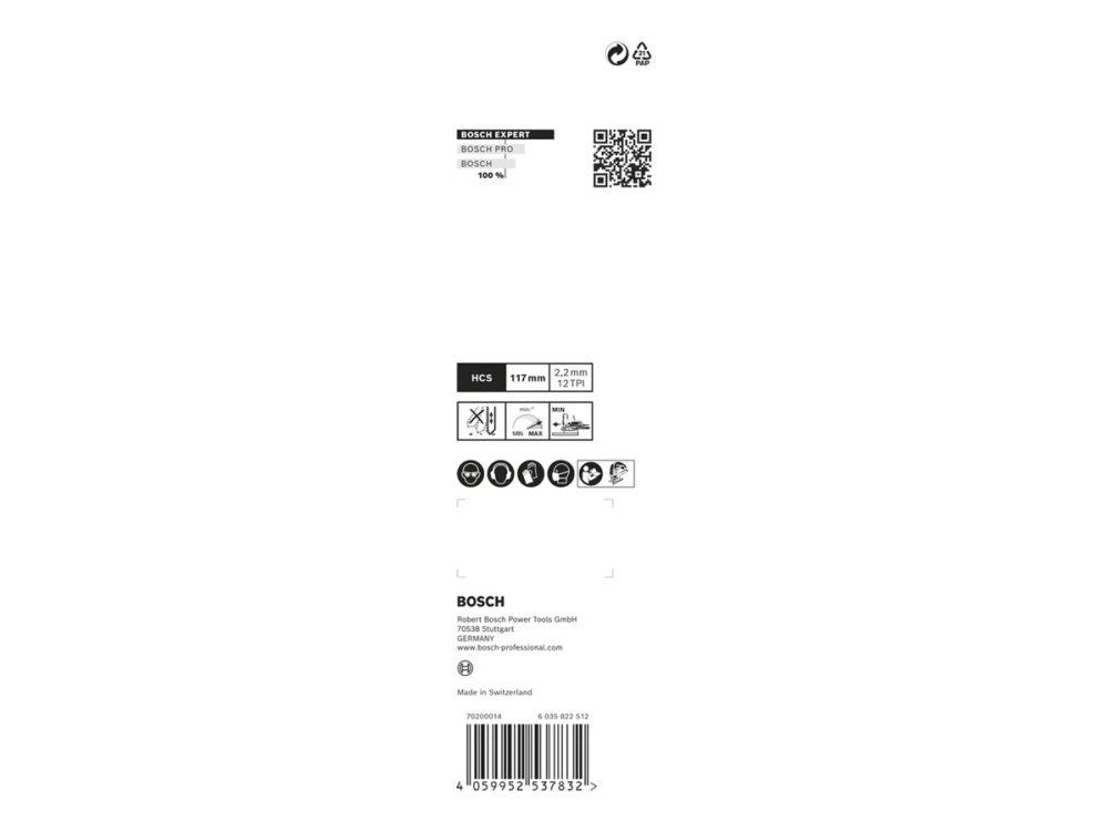 Bosch Expert Wood 2-Side Clean - Stiksavsklingesæt - For Krydsfiner, Solidt Træ - 3 Stykker - T-Skaft - Længde: 117 Mm