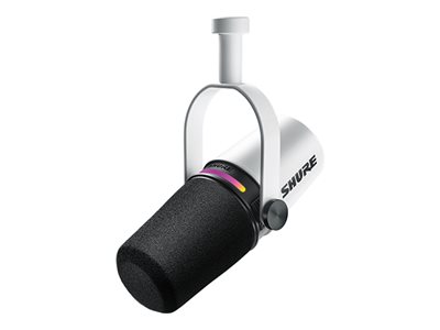 Shure Mv7+ - Mikrofon - 3-Pin Xlr, Usb - Hvid - Obs Certificeret, Mfi Certified