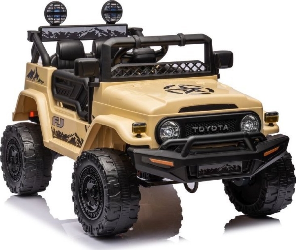 Lean Cars Akumuliatorinis automobilis vaikams Toyota FJ 4x4, smėlio spalvos