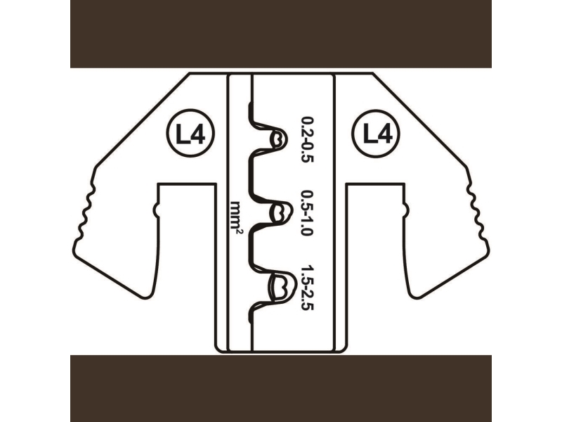 TOOLCRAFT TO-9627228 Krympeindsats JPT fladkontakt, JPT 2.8K kontakt (SWS) 0.2 til 2.5 mm²