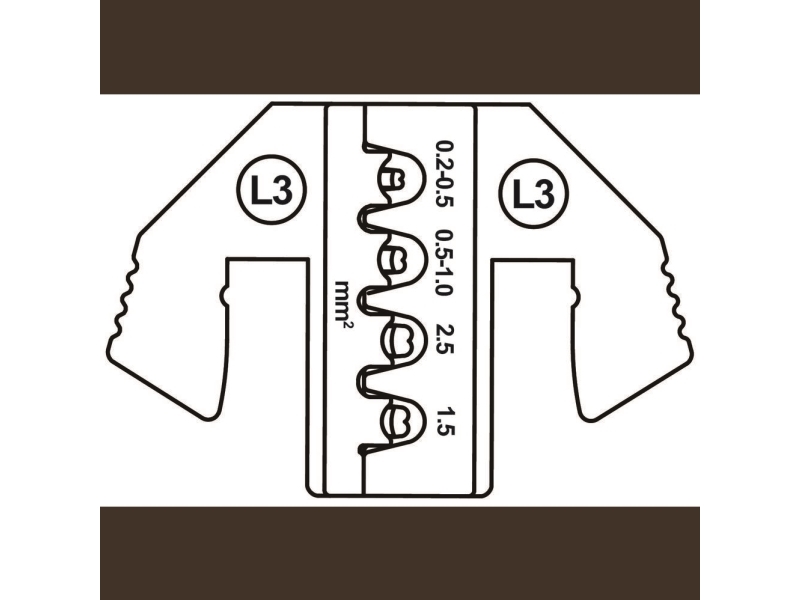 TOOLCRAFT TO-9627225 Krympeindsats JPT 2.8K kontakt (SWS), JPT fladkontakt 0.2 til 1.5 mm²