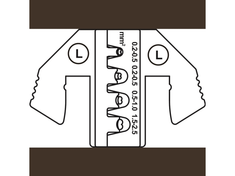 TOOLCRAFT TO-9627216 Puristusliitin JPT-liitäntä 0,2 - 2,5 mm²