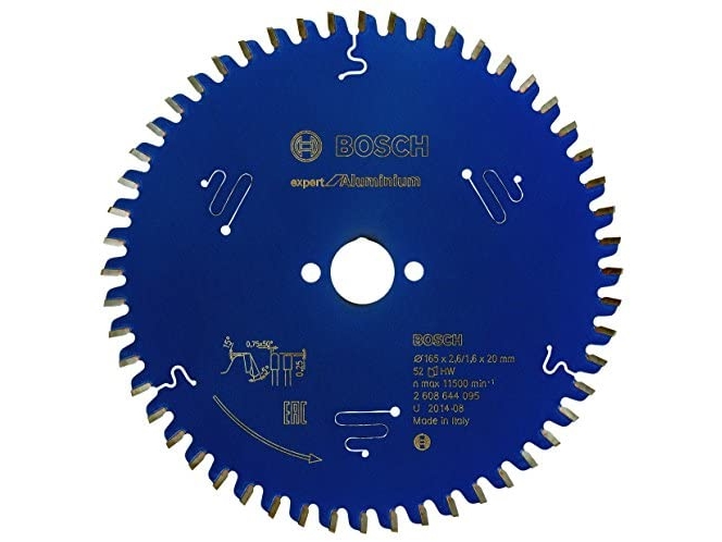 Bosch Runde Søgkant Klinge 165X20x2.6Mm 52T Exp Alu