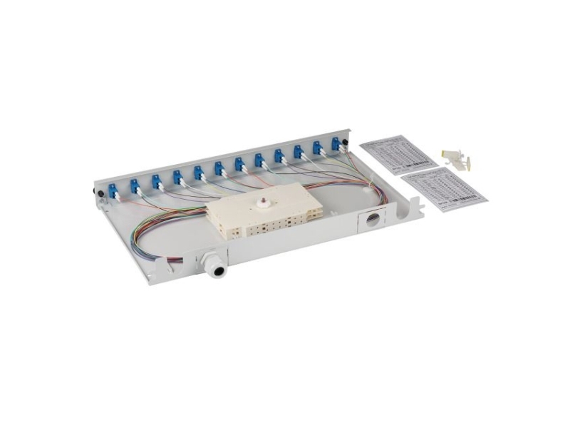 EFB Elektronik BA71920L12, 12 kpl, Harmaa, 1 kpl, Muovi, LC, 482,6 mm