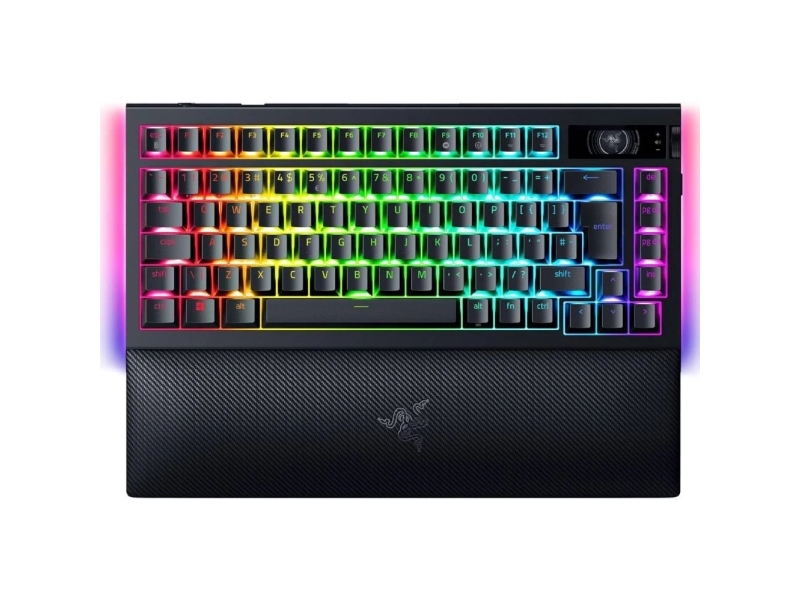 Razer Blackwidow V4 Pro, Kabel & Trådløs, Usb + Rf Wireless + Bluetooth, Mekanisk, Qwerty, Rgb Led, Sort