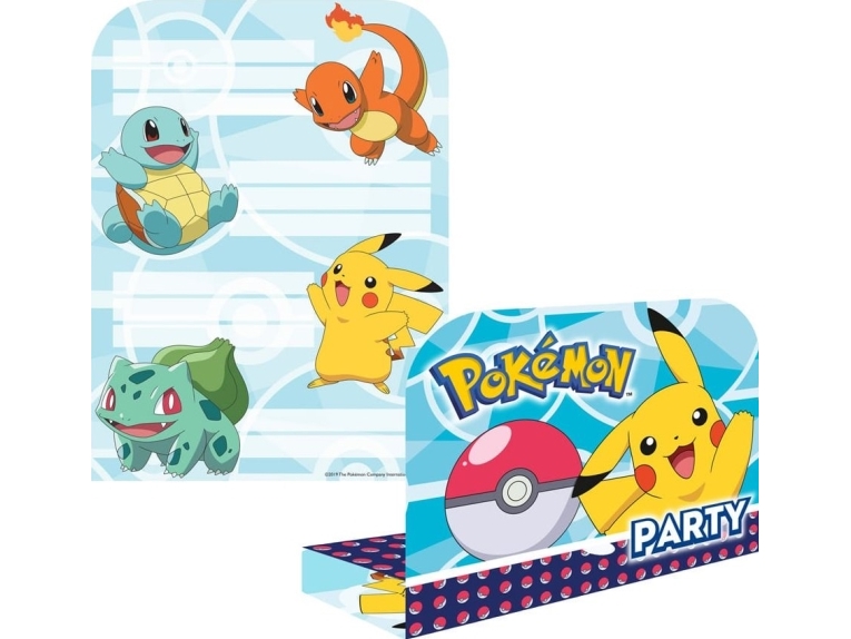 Pokemon Invitationer 8 Stk