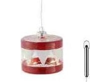 Frendo Sirius Home Elly Weihnachtsbaum-Anhänger Rot Transparent Aaa 1 Stk 70 Mm 70 Mm