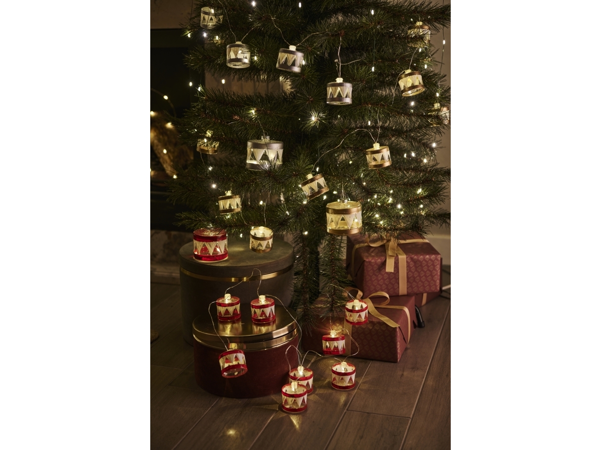 Frendo Sirius Home Elly, Christmas tree ornament, Red, Transparent, AAA, 1 pc(s), 70 mm, 70 mm billede