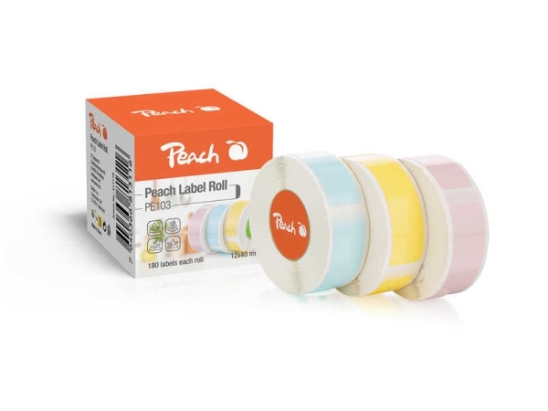 Peach PE103, Valkoinen, Suoralämpö, Bisphenol A (BPA), 1,4 cm, 4 cm, 180 kpl