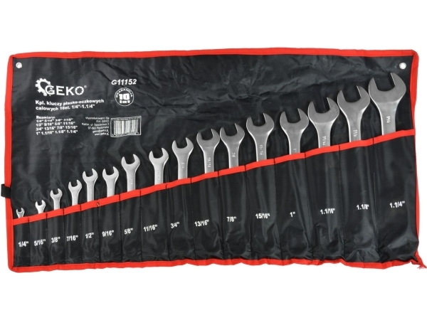 Geko tuuman avokoloavainsarja 16 tuumaa. 1/4-1.1/4 (G11152)