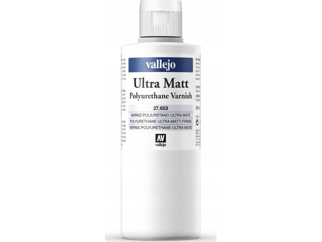 Vallejo Vallejo: Ultra Matt Polyurethane Varnish (200ml)