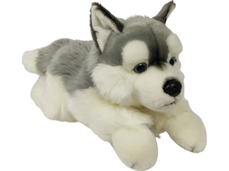 Dubi Husky Husky Hund Maskottchen Liegend Großer Plüsch 61Cm Weicher Teddybär Umarmungen