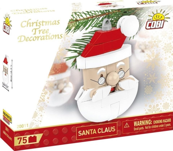 COBI hængepynt til juletræ i klodser - Julemand