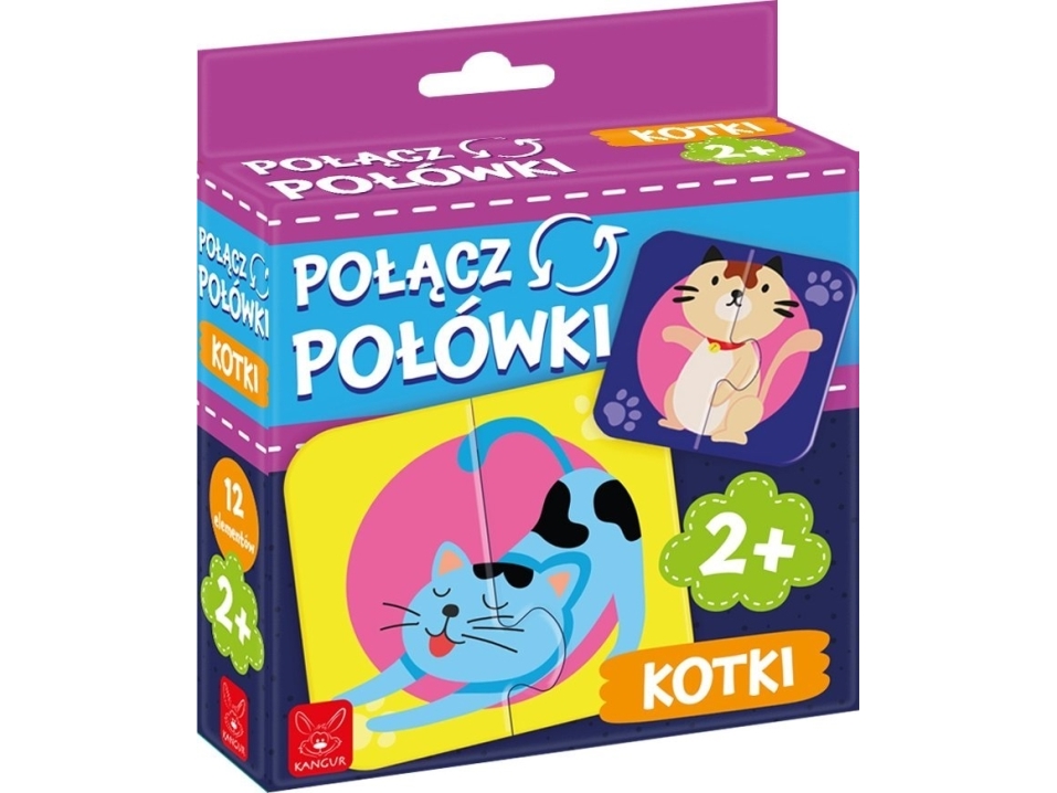 Känguru Verbinden Sie Die Hälften Katzen 41329