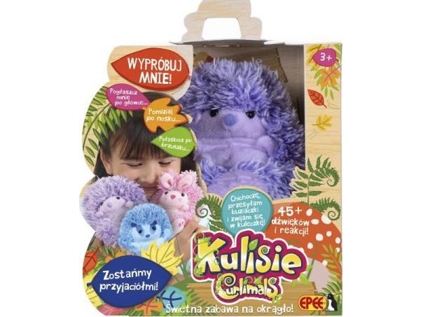 EPEE Kulisie - Interaktiv plysch lila igelkott 9425 | Leksaker - För dom minsta | GameStuff