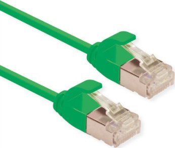 Roline 21.15.3330 Rj45 Netzwerkkabel, Patchkabel Cat 6A U/Utp 0,15 M Grün Ungeschirmt, Halogenfrei, Flammhemmend 1 Stück