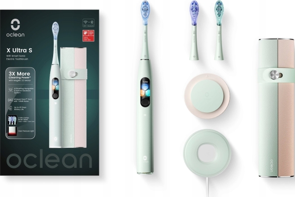 Szczoteczka Oclean Oclean Elektrische Zahnbürste X Ultra Set Grün