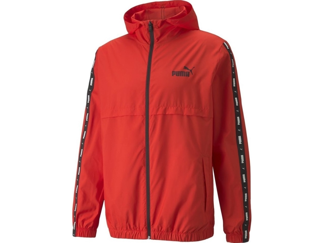 Puma Ess+Tape Windbreaker Men's Jacket Red 847477 11