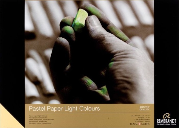 Rembrandt Pastel paper light colours A4 | 21 x 29.7 cm, 160 g, 30 sheets billede