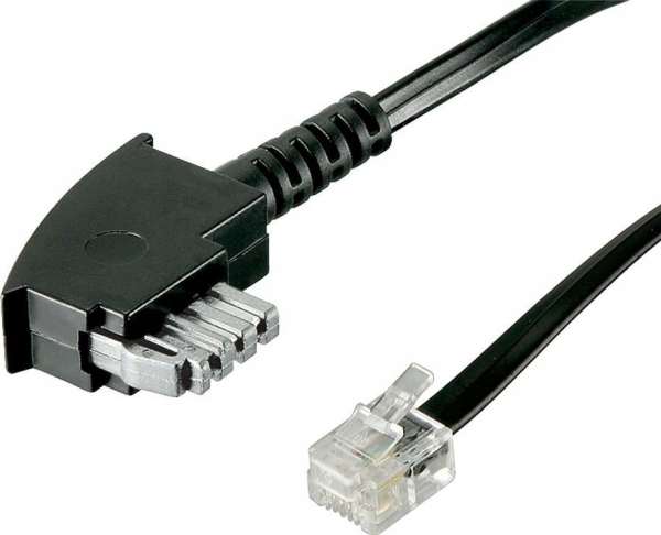 Goobay 6M Tae-N/Rj11 Cable, 6 M, Tae-N, Rj11, Schwarz, Männlich, Männlich