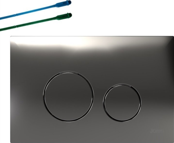 Legrand JOMO trykknap switch krom polystyr. (CHROM POLYSK)