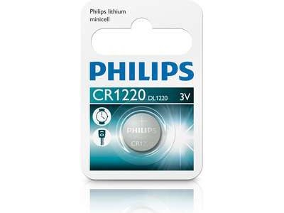 Philips Knapcellebatteri Lithium Cr1220 1 Pak
