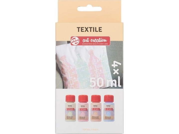 Artequipment Talens Textile Set 4X50ml Pastel Uniw