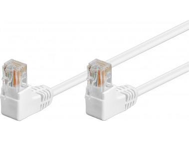 Rb-Lan Cat 5Ekabelanschluss 1X 90 Gewinkelt, U/Utp, Weiß - Kabellänge 10 M