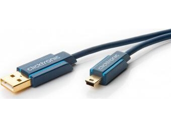 Usb-Kabel Clicktronic Usb-A Auf Miniusb 1,8 M Blau (Rb70127)