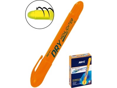 Amos överstrykningspenna torr HLD12, orange (160-1949) | Skrivredskap - Överstryckningspennor - Övriga Överstryckningspennor | GameStuff