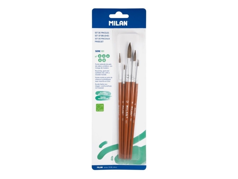 Milan Pinselset Blister 5Er Pack