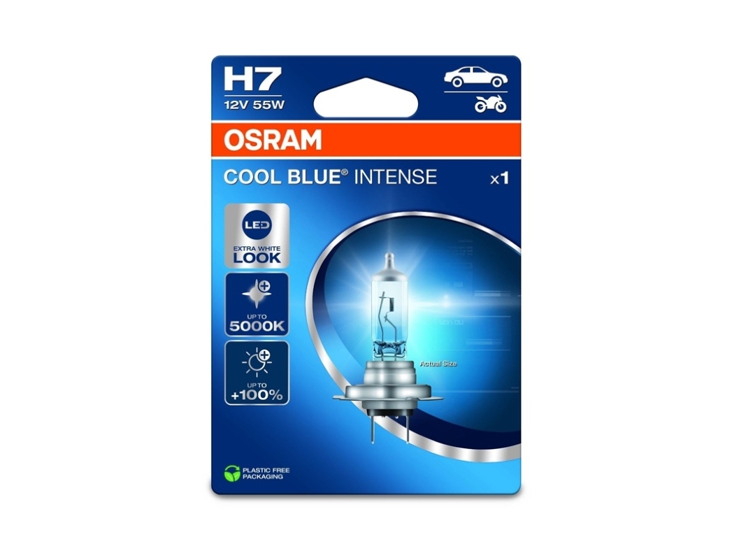 Car Light Osram Blue Intense 55W 12V H7