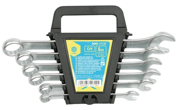 Vorel Lock Wrenches Set Of 8 Pcs (6-19Mm) Satin 51721