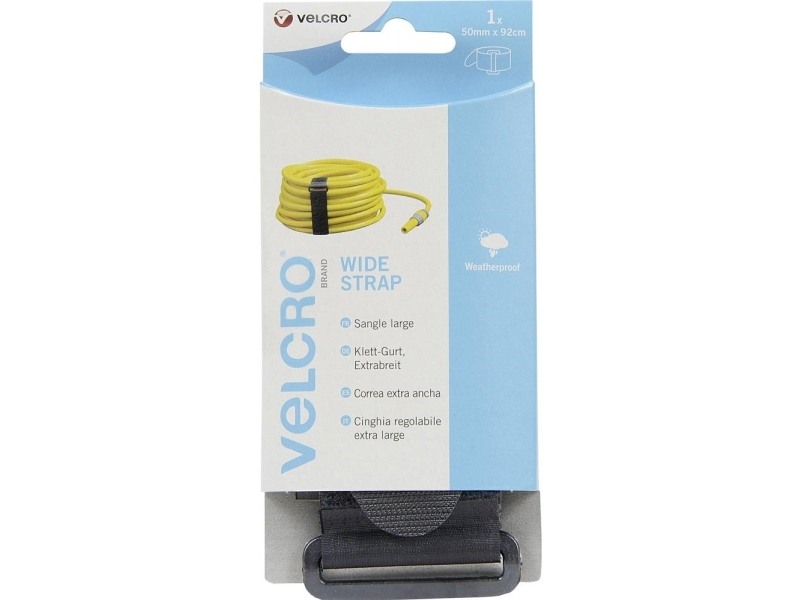 Velcro Vel-Ec60329, Sort, 50 Mm, 920 Mm, 1 Stk