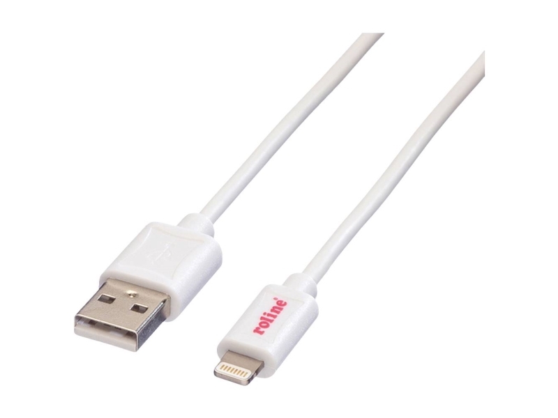 Roline Lightning To Usb Cable For Iphone, Ipod, Ipad 1.8 M