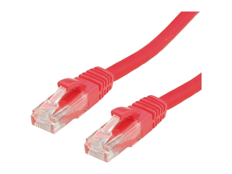 Value Value - Patch- Cable - Rj- 45 (M) To Rj- 45 (M) - 7 M - Utp - Cat 6A - Shaped, Without Haken - Red, Ral 3000 (21.99.1426)