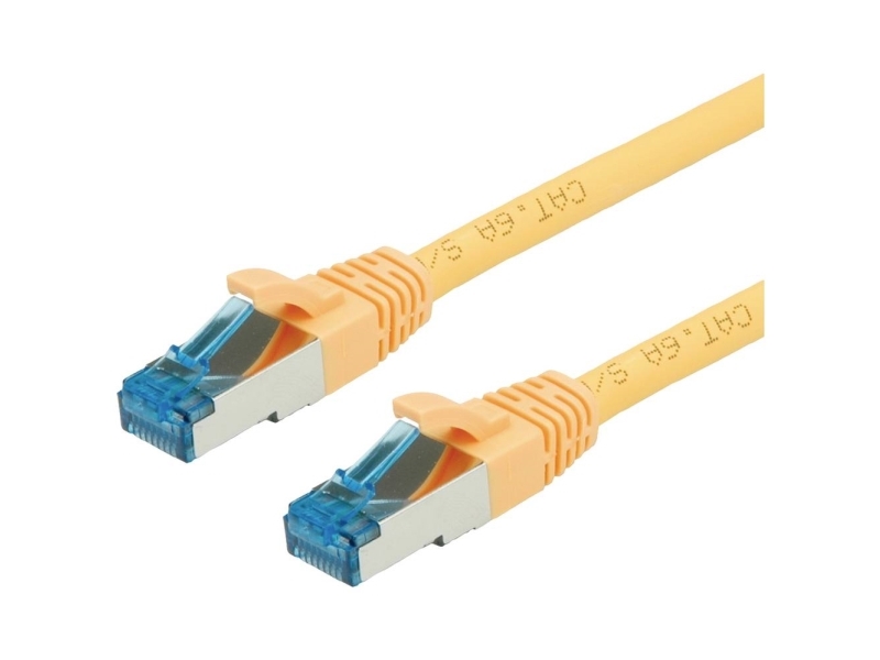 Value Value - Patch- Cable - Rj- 45 (M) To Rj- 45 (M) - 7 M - Sftp, Pimf - Cat 6A - Halogen Free, Shaped, Without Haken, Aground - Yellow (21.99.1936)