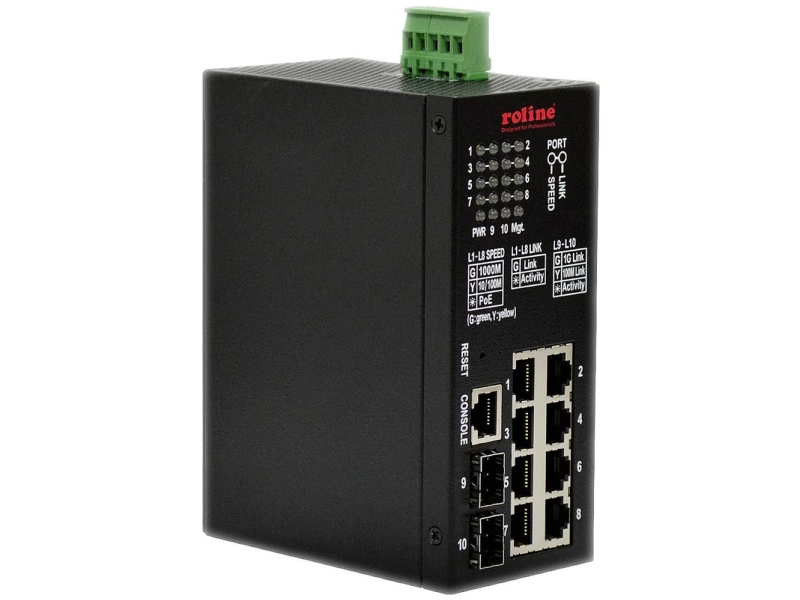 Roline 21.13.1137, Administreret, L2, Gigabit Ethernet (10/100/1000), Strøm Over Ethernet (Poe)